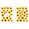 StikArt Removable Sunflower Wall Decals Printed on a Synthetic Canvas