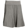 Caspar RO014 Women’s Linen Skirt with Figure-Friendly Elastic Waistband -