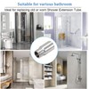 TOP-VIGOR 2Pcs Shower Head Extension Arm, 15mm Shower Arm Extender,