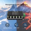 Industrial Managed 5 PoE Gigabit Switch, IEEE 802.3af/at Boost Voltage
