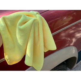 Maximmart 1 YELLOW LARGE 16"x16" MICROFIBER CLEANING CLOTH TOWEL - Camera Glass Glasses