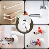 12 Pieces Water Pipe Covers, White Radiator Pipe Collars, Plastic
