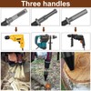 Firewood Log Splitter, 2pcs Easy Split Drill Bit Wood Splitter
