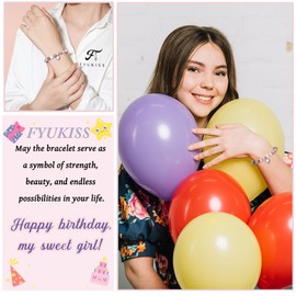 FYUKISS Birthday Gifts for Girls, 19 Year Old Girl Gift Ideas, Sweet 19 Birthday Bracelet Decorations Gifts for Sister Daughter Granddaughter