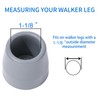 4PCS Walker Tips 1 1/8 '' Heavy Duty Replacement Rubber