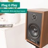 Electrohome McKinley 2.0 Stereo Powered Bookshelf Speakers with Built-in Amplifier