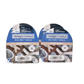 Yankee Candle Lot of 6 Seaside Woods Scented Wax Melt Singles Fast Fragrance