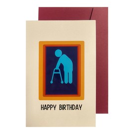 Funny Birthday Card with Envelope – Unique & Creative Birthday Card Set for Men & Women, Humorous Happy Birthday Card for Friends, Includes Card Envelopes, Suitable Birthday Greeting Cards