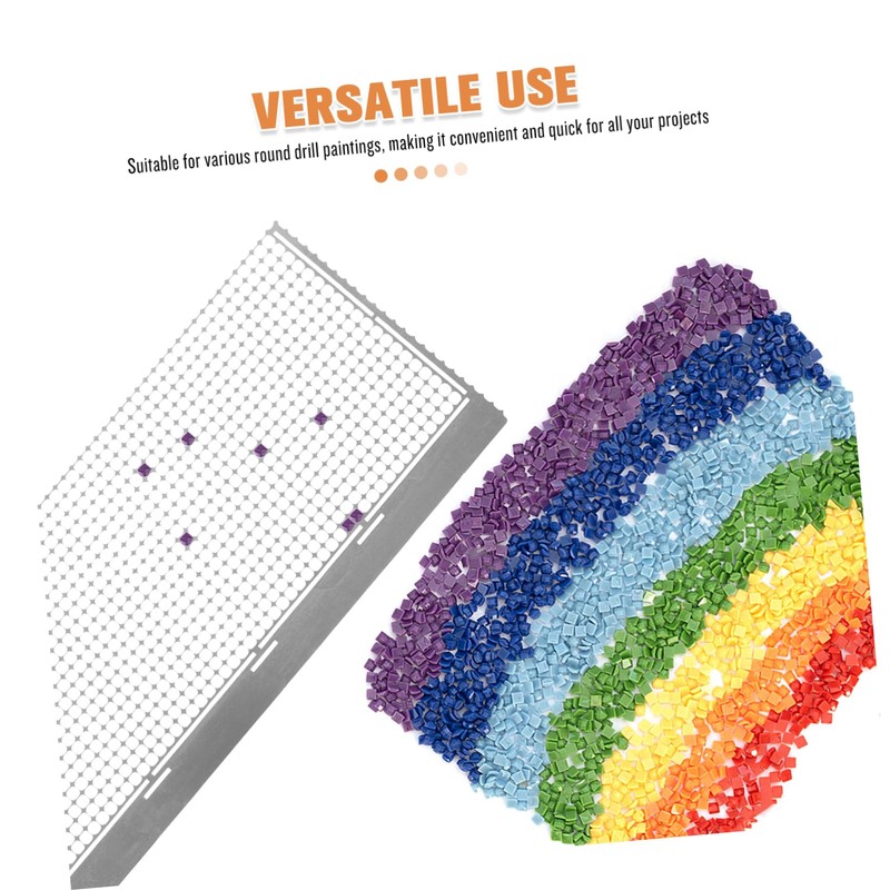DOITOOL 1020hole Stainless Steel DIY Rhinestone Painting Ruler Anti-Stick Precision