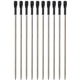 Gullor Pack of 10 Ballpoint Pen Refills Length 106mm Black Ink