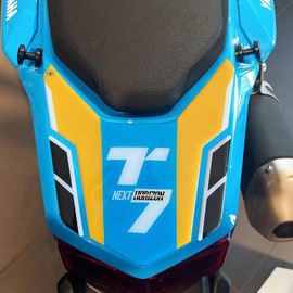 labelbike - 3D Sticker Motorcycle Rear Protection and Decoration Made of Resin Compatible with Yamaha Tenere 700 Rally 2025