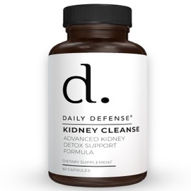 Daily Defense Kidney Support Supplement Kidney Cleanse & Detox Vitamins with Chanca Piedra, Astragalus Root, Cranberry Extract, Stinging Nettle Leaf, Horsetail Powder, Juniper Berry & More - 60 Caps