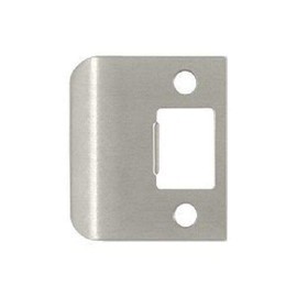 Extended Full Lip Strike Plate US15 Satin Nickel Door Lock Striker (2 Inch Overall)