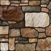 Dundee Deco 3D Wall Panels - Cladding Brown Off-White Stone