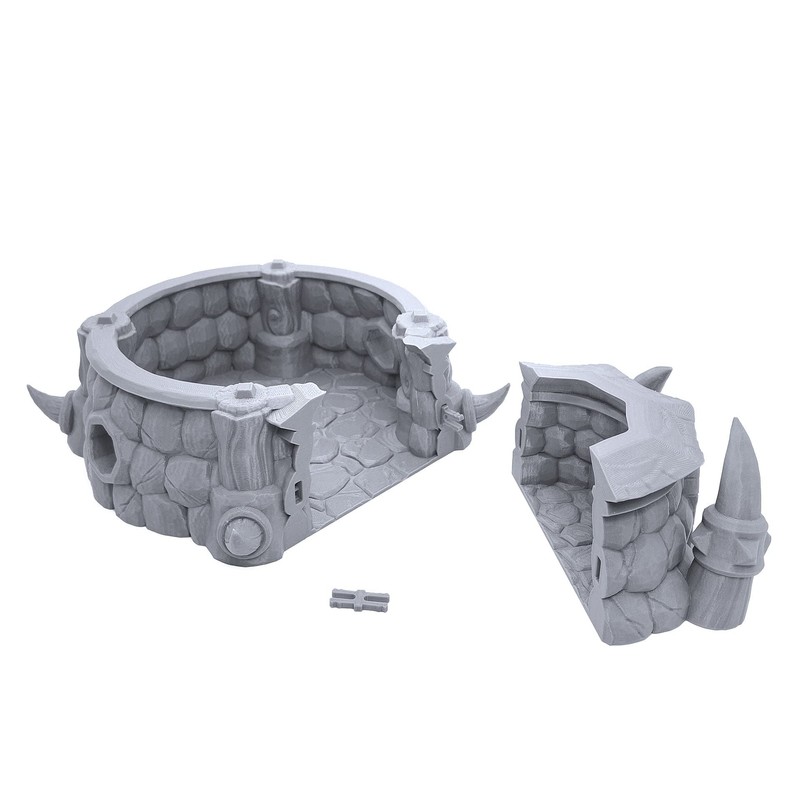 Orc Town Hall by Makers Anvil, 3D Printed Tabletop RPG