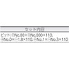 アネックス(ANEX) 精密ドライバー 差替式 スーパーフィット プラス マイナス ビット3本組 No.3600