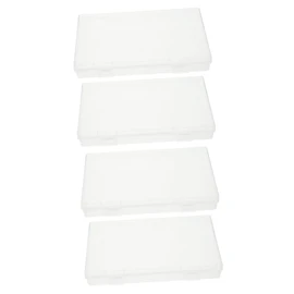 TEHAUX 4pcs Storage Boxes for Organizing Photos Cards and Items Multipurpose Holders for Crafts Jewelry and More