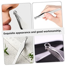 FRCOLOR Stainless Steel Nose Hair Trimmer Set 2Pcs Manual Nose Hair Clipper and Brow Trimmer Tools for Men and Women Safe and Precise Grooming for Home Use