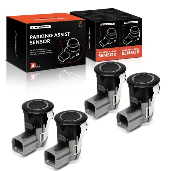 A-Premium 4-PC Reverse Backup Parking Assist Sensor Compatible with Select