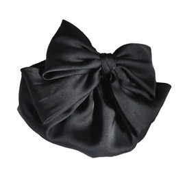 BRIIKPP Black Chignon Net Barrette (Net Included), Bun Net, Hair Accessory, Job Hunting, Office, Ceremonial Occasions