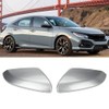 1 Pair Glossy Grey Side Mirror Cover Cap Housing Compatible