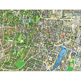 HPY Cityscapes Street Map Of Lincoln 400 Piece Jigsaw Puzzle 470mm x 320mm (hpc)