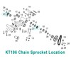 QYMOTO Genuine KT196 Drive Sprocket 420 Chain 10 Tooth for