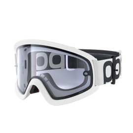 POC Ora DH Mountainbike Googles - Uncompromising eye protection with a very large field of view ensures the goggles give security for trail and enduro riders, Hydrogen White/Clear