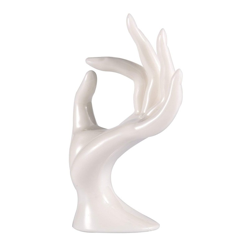 ChezMax Ring Hand Holder Polyresin Mannequin Shaped Bracelet Holder Jewelry