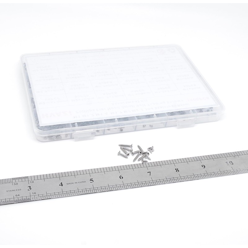 HVAZI 24 Kinds 1200PCS M1 M1.2 M1.4 M1.7 M2 M2.2