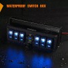 Nilight 6 Gang Rocker Switch Box 12V SPST ON Off