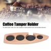 Coffee Tamper Holder Boat Shape 4 Slots Anti Slip Stable