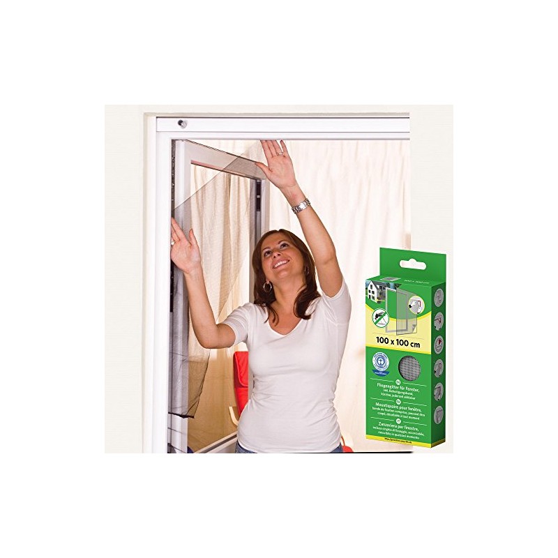 Mako Fly Screen for Window, Polyester, 130 x 150 cm,