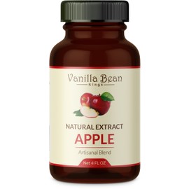 Natural Apple Extract for Baking and Flavoring - 4 OZ - Premium Quality Natural Flavors for Baked Goods, Desserts, & Cooking