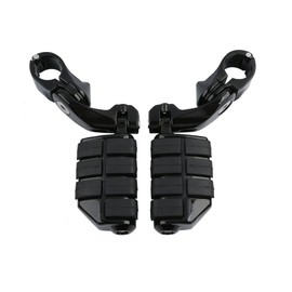 TCMT Highway Pegs Fit For Harley Softail Sportster Electra Road Glide Road King Street Glide with 1.25" Engine Guard 1 1/4 Highway Bar Honda Yamaha Suzuki