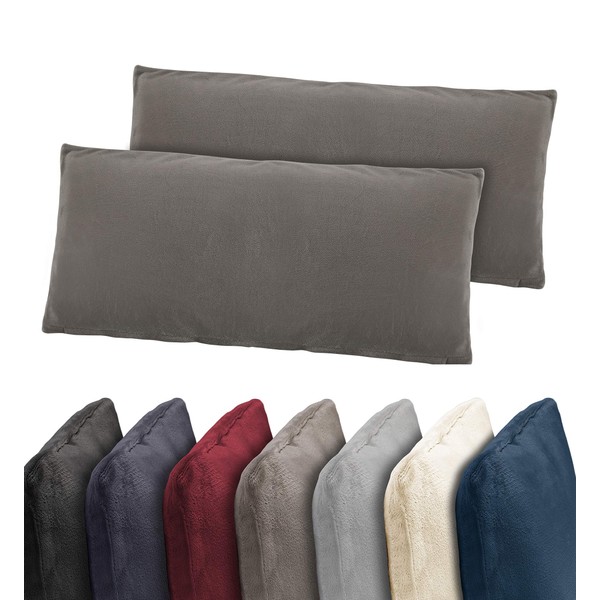 BaSaTex Pack of 2 Cashmere Touch Cushion Covers, Cushion Covers,