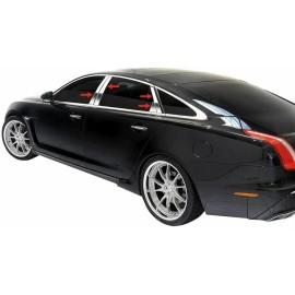 Best for Less 2009-2019 Jaguar XJ X351 8pc Chrome Pillar Post Trim Stainless Steel