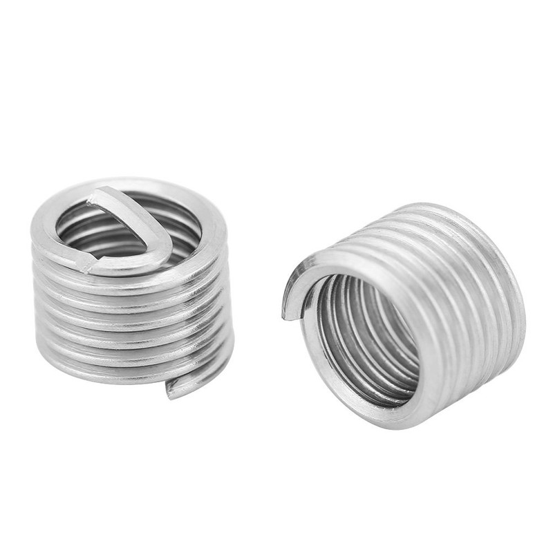 Wire Screw Sleeve, M6 Helicoil Inserts, 100Pcs 304 Stainless Steel