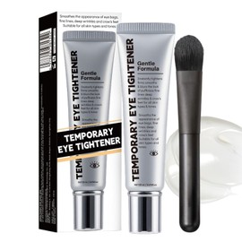 Instant Firm Temporary Eye Tightener with Brush,Perfection Eye Tightener,Instant Temporary E/ye Bag T/ightener,E/ye Tightening Cream with Smoothing Formula,Visibly Reduce Fine Lines Wrinkles 20g