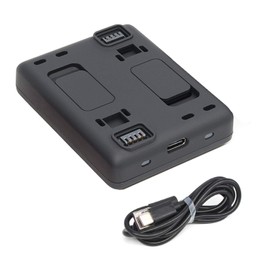 Cargador de batería dual para Insta360 One R Accesorios Batería y base de batería mejorada Soporte Carga rápida