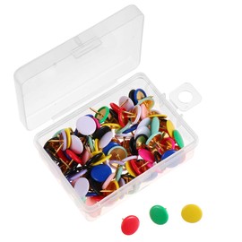 100 Chinchetas De para Tablero De Corcho Pin De Empuje De Cabeza Redonda Y Plana para Oficina Escuela Decoración DIY