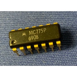 Motorola MC775P MOTOROLA MC775 14-PIN DIP GOLD LEADS VINTAGE 1969 LAST ONES QTY-1