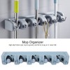 Wall Mounted Mop Broom Hanger Holder Garage Storage Rack for