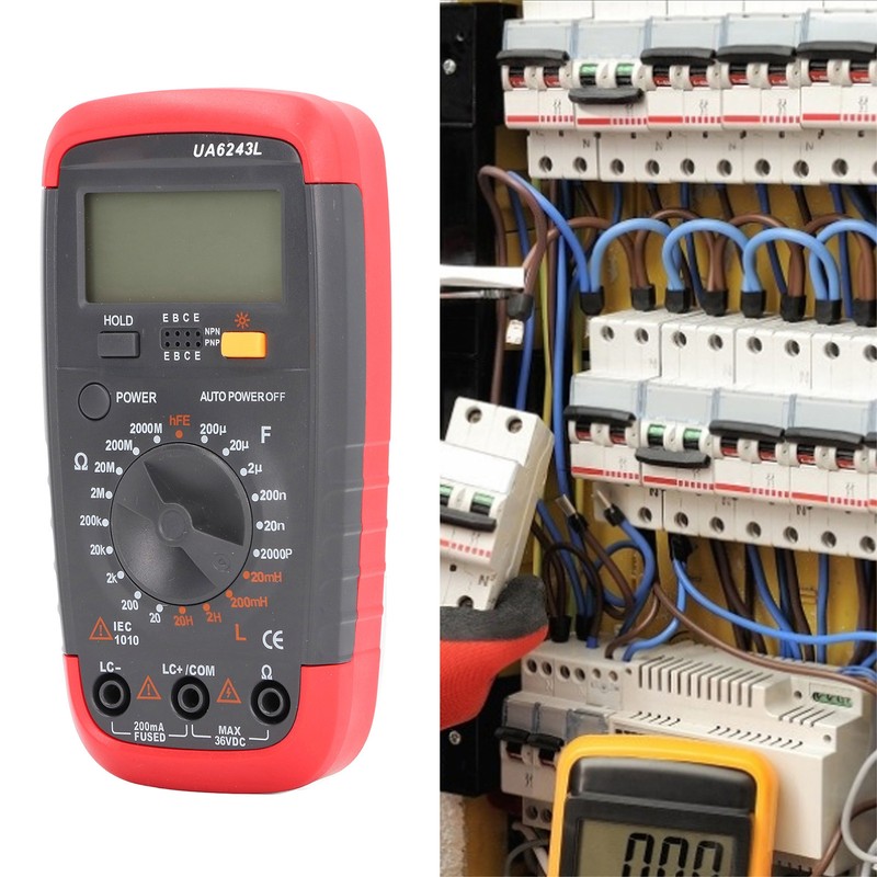 Digital Multimeter High Accuracy Capacitance Resistance Meter Backlight LCR Tester