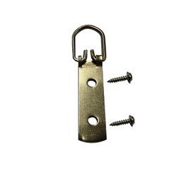 40KG Set of 4 Heavy Duty 2 Hole Strap Hangers with Screws Hook D Ring Hook Frame Picture Hanging