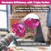 Original Design Patent Triple Inserts 1-1/4 Inch PVC Pipe Reamer,
