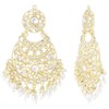 Aheli Traditional Gold Plated White Pearl & Kundan Studded Dangle