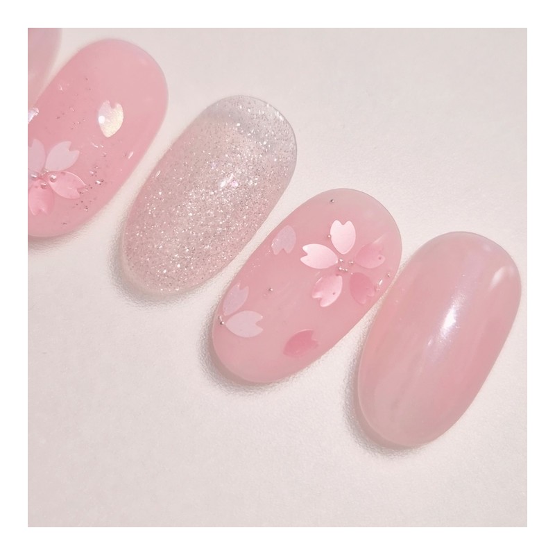 Kkotbi Handmade Nail Tips - Almond Short / 꽃비수제네일팁 -