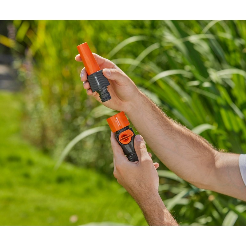 GARDENA SB "Profi" Maxi-Flow System Hose Connector with Control Valve