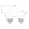 SEBSON® Outdoor Motion Detector IP65 Set of 2 Surface-Mounted Ceiling